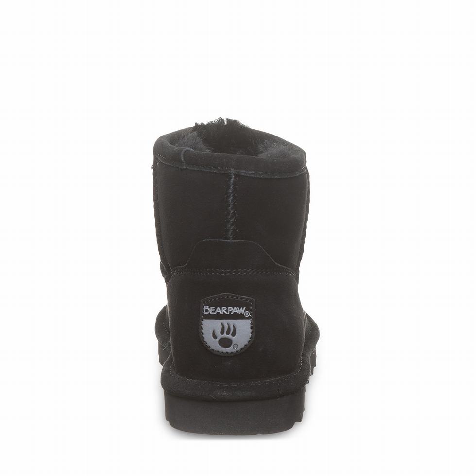 Botas Bearpaw Alyssa Wide Mujer Negras | ZRQ7960KG