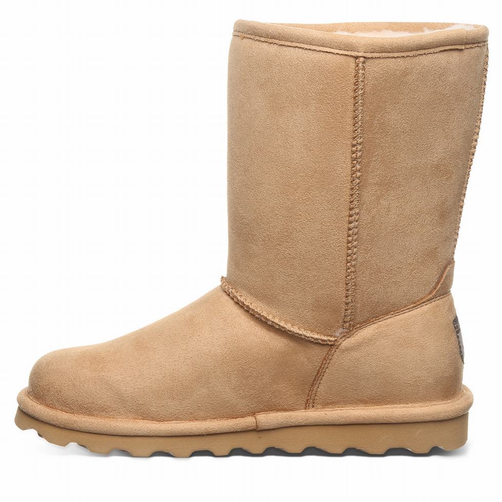 Botas Bearpaw Elle Short Vegan Mujer Marrones | HSU77JK