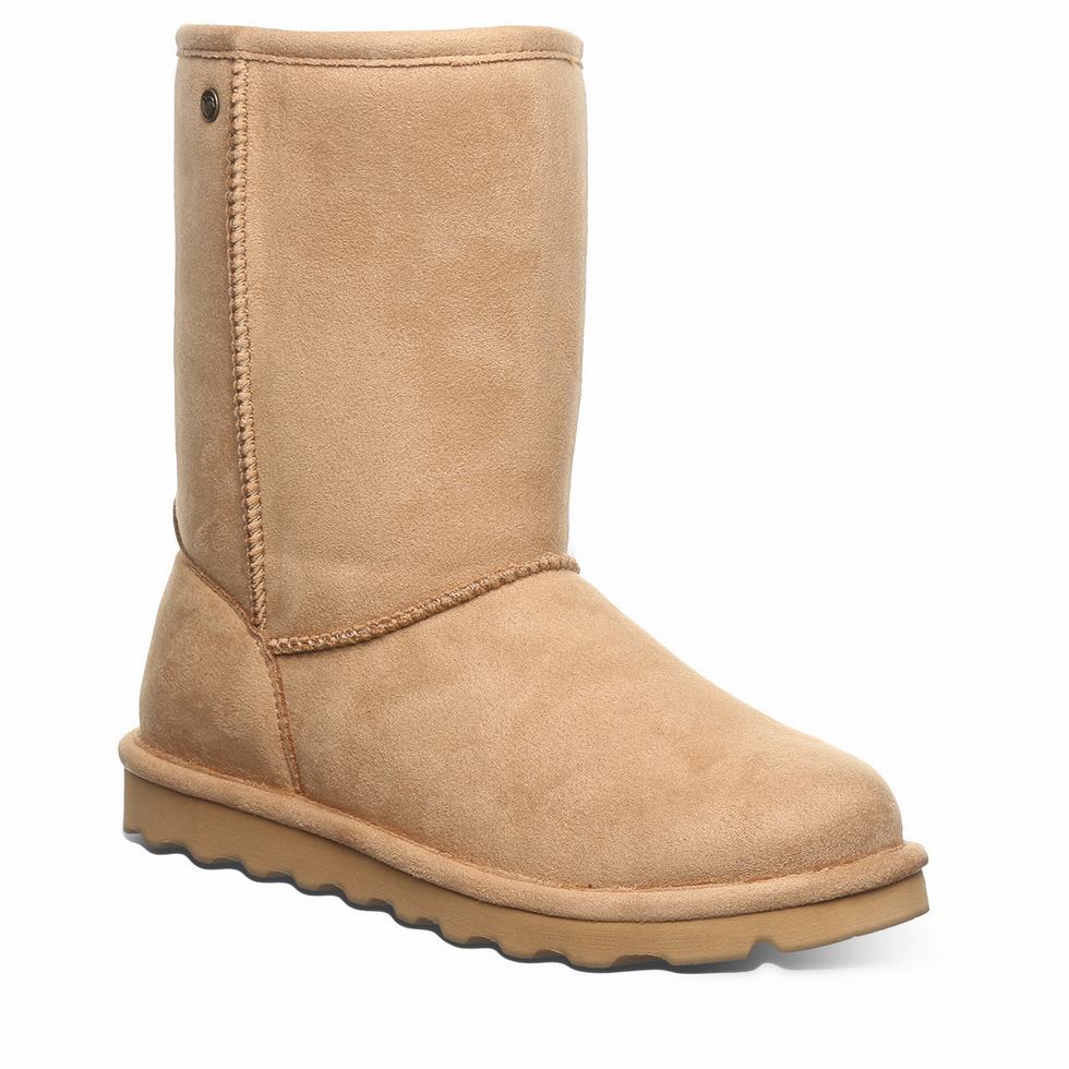 Botas Bearpaw Elle Short Vegan Mujer Marrones | HSU77JK