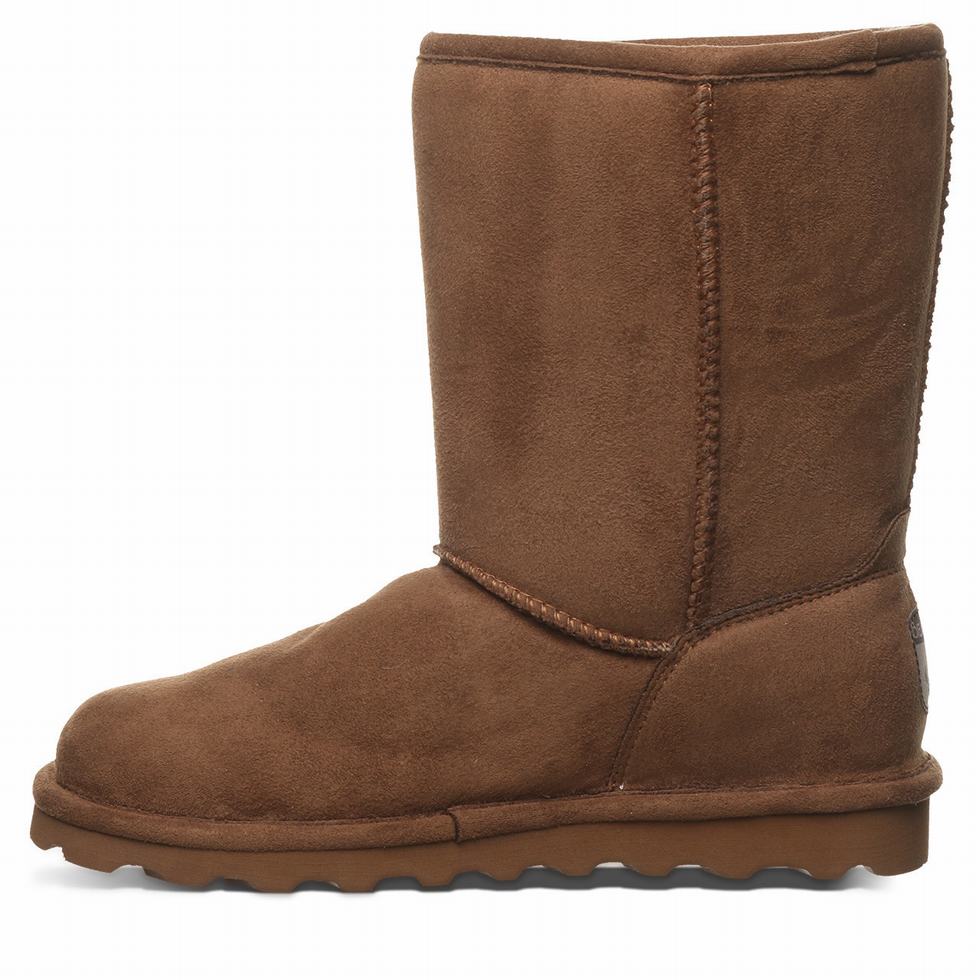 Botas Bearpaw Elle Short Vegan Mujer Marrones | WYN5052NZ