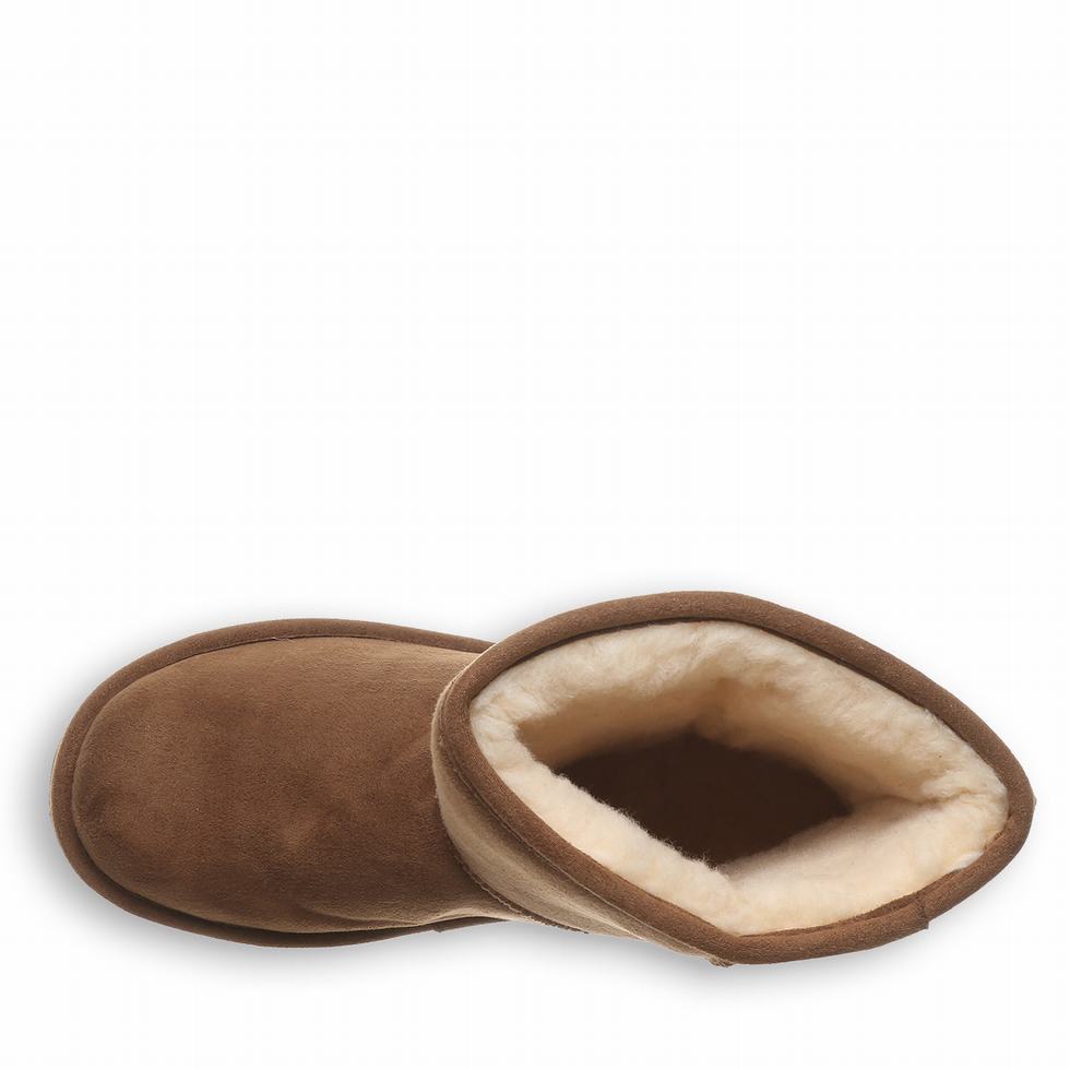Botas Bearpaw Elle Short Vegan Mujer Marrones | WYN5052NZ