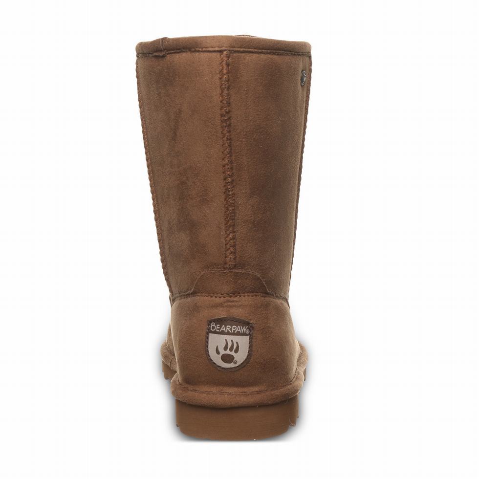 Botas Bearpaw Elle Short Vegan Mujer Marrones | WYN5052NZ