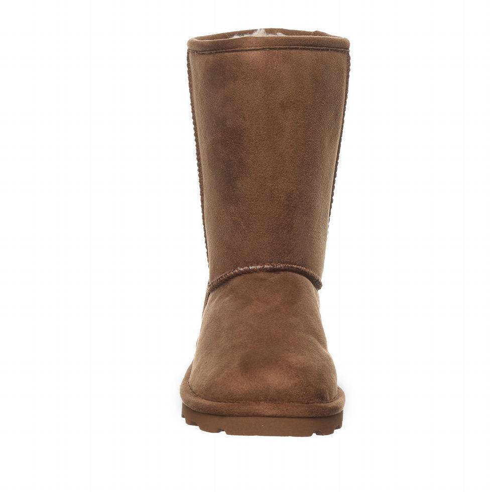 Botas Bearpaw Elle Short Vegan Mujer Marrones | WYN5052NZ