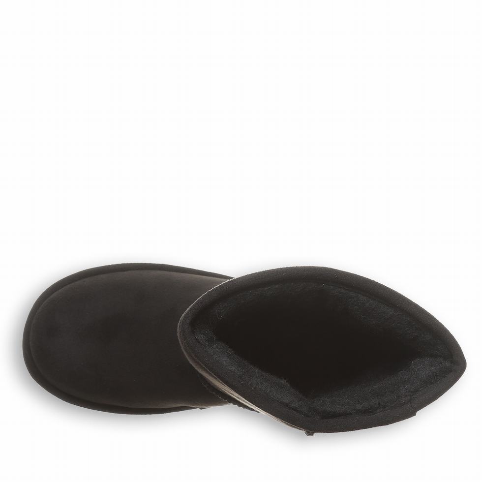 Botas Bearpaw Elle Short Vegan Mujer Negras | JVS6033YZ
