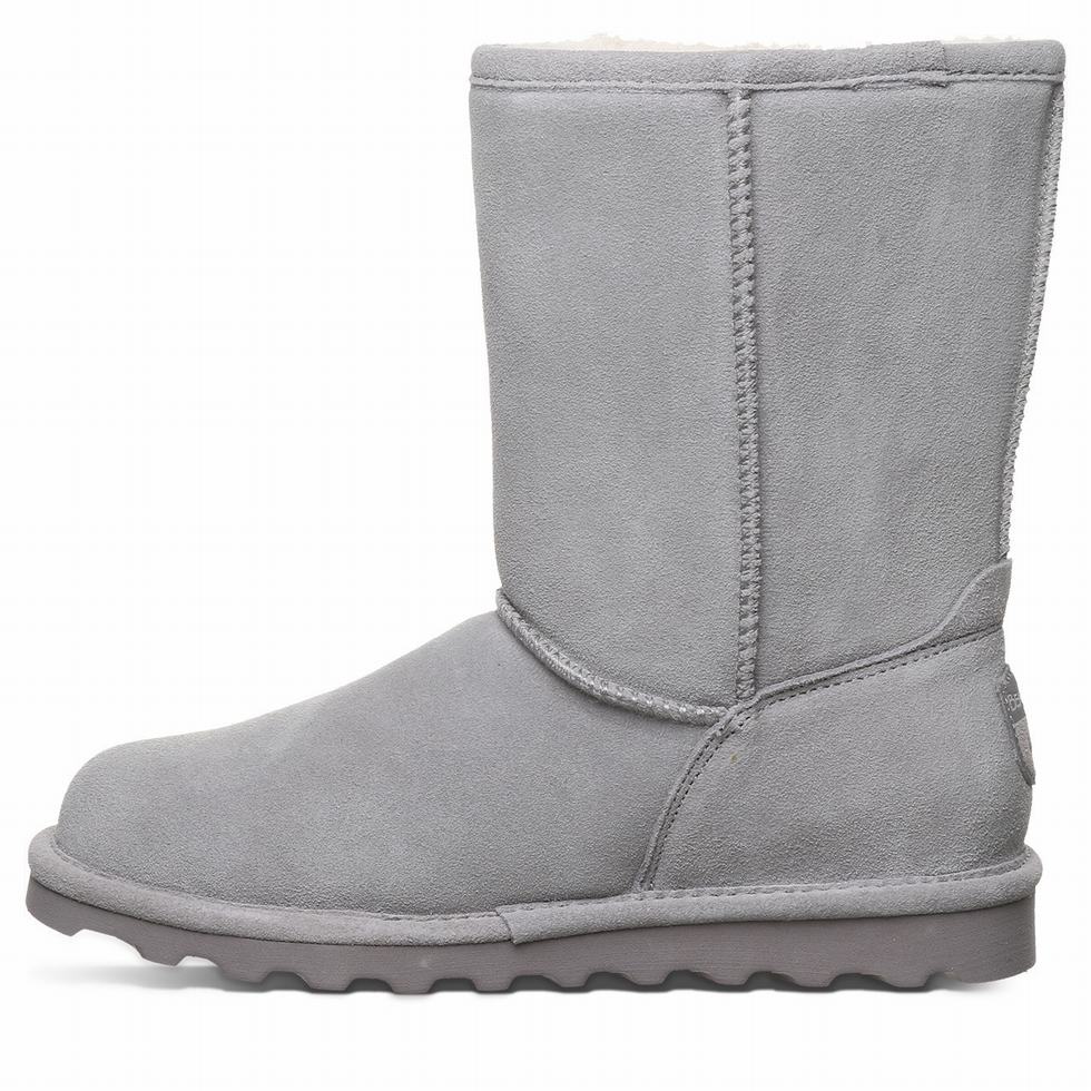 Botas Bearpaw Elle Short Wide Mujer Gris | WUX3591DW