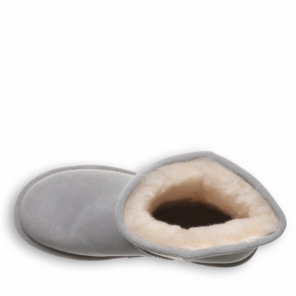 Botas Bearpaw Elle Short Wide Mujer Gris | WUX3591DW
