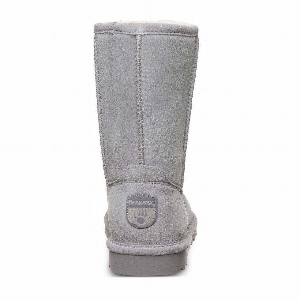 Botas Bearpaw Elle Short Wide Mujer Gris | WUX3591DW