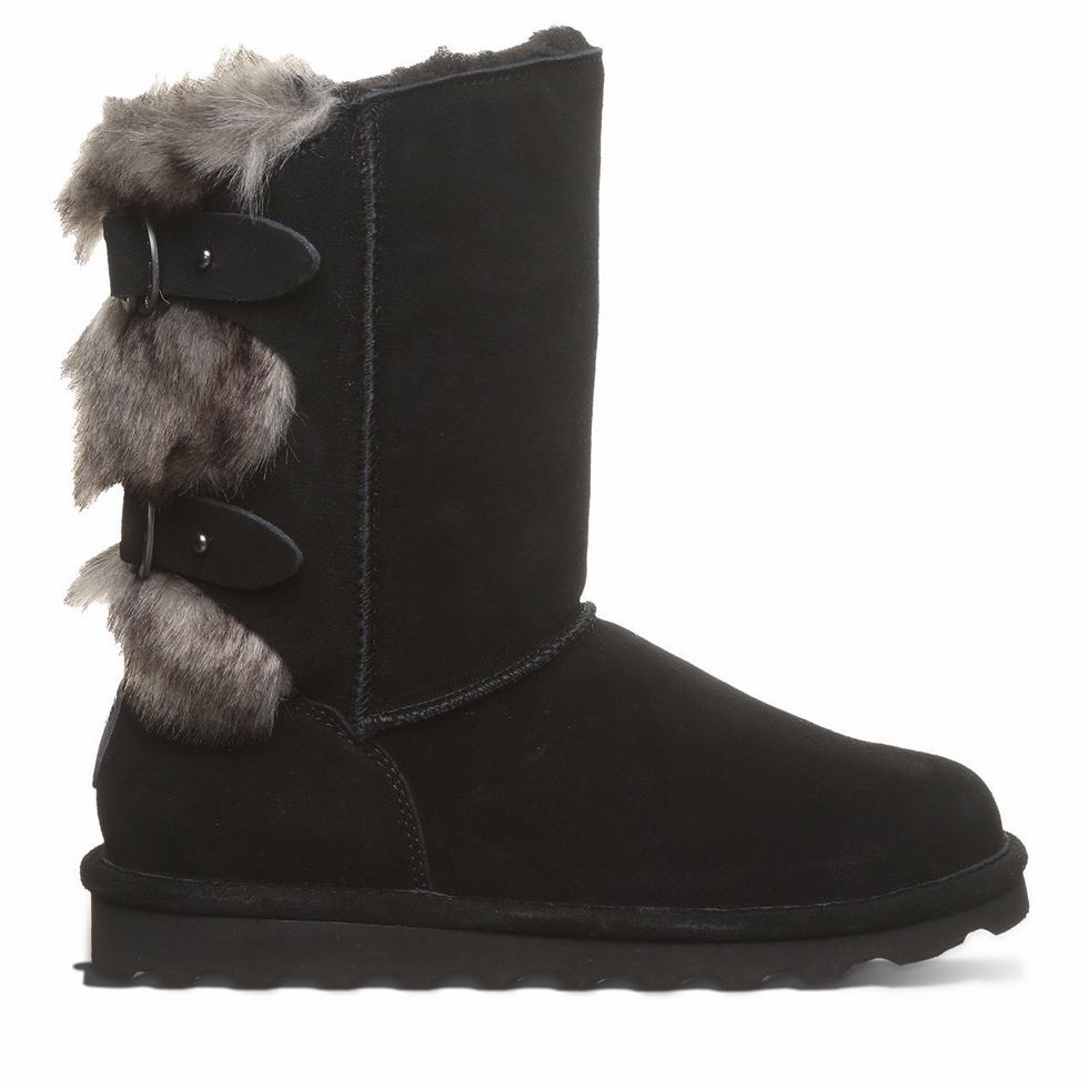 Botas Bearpaw Eloise Wide Mujer Negras | BNF518GQ