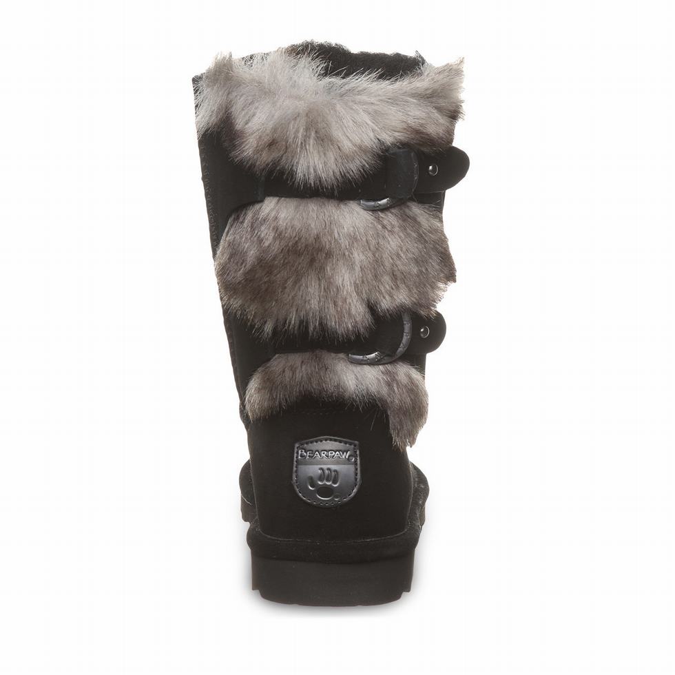 Botas Bearpaw Eloise Wide Mujer Negras | BNF518GQ