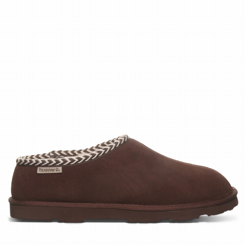Pantuflas Bearpaw Beau Hombre Marrones | ICQ8442XW