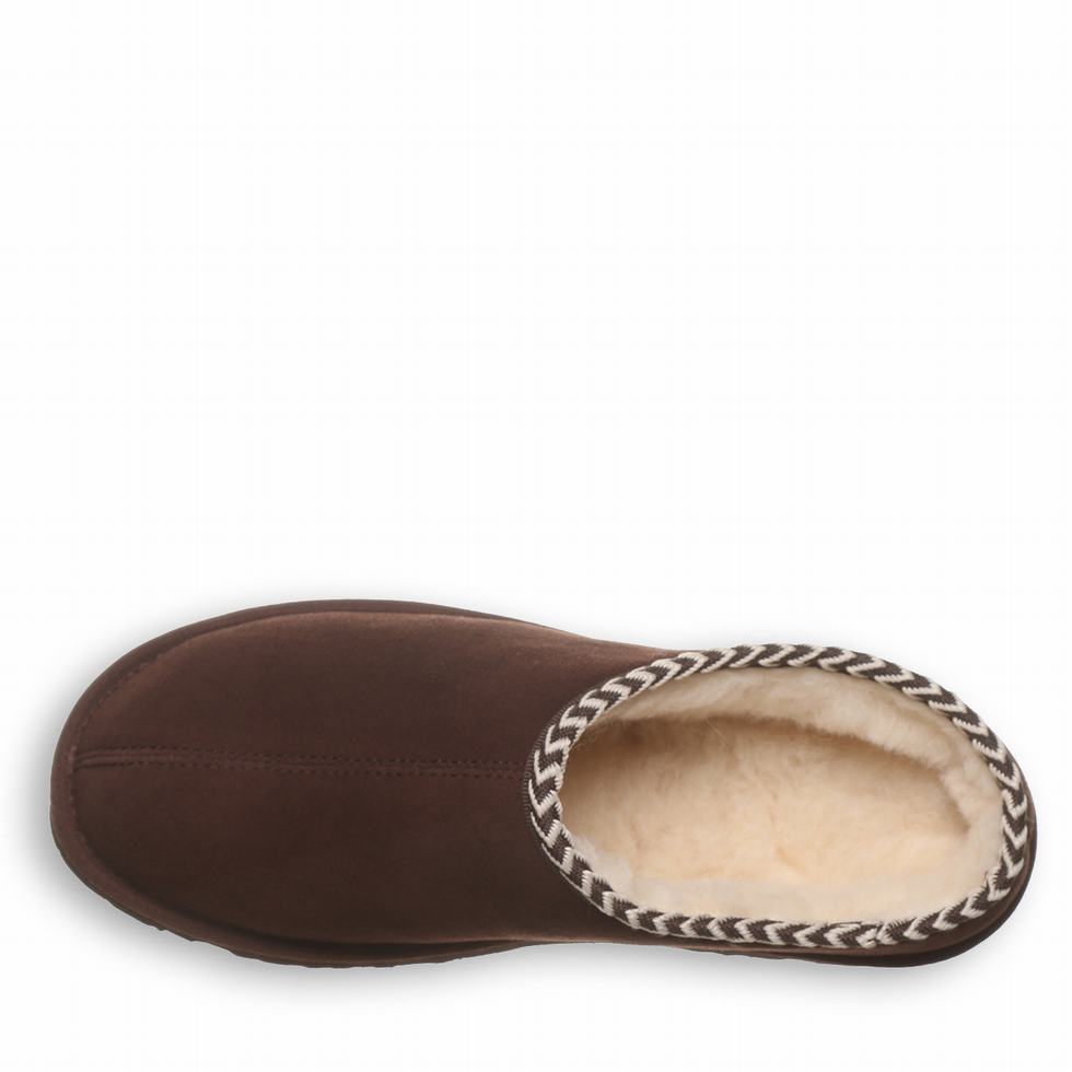 Pantuflas Bearpaw Beau Hombre Marrones | ICQ8442XW