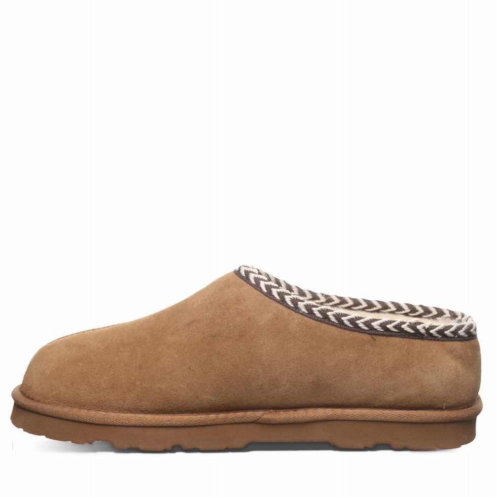 Pantuflas Bearpaw Beau Hombre Marrones | HUA1844PI