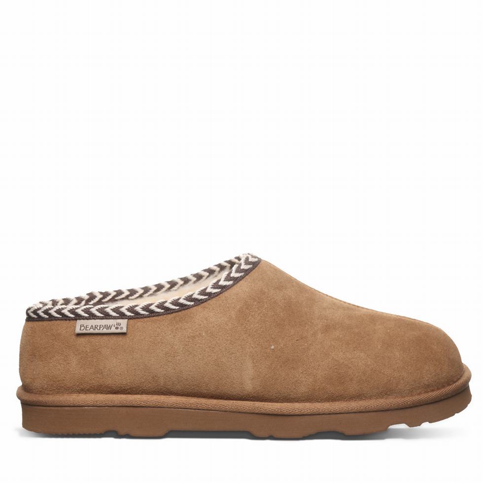 Pantuflas Bearpaw Beau Hombre Marrones | HUA1844PI