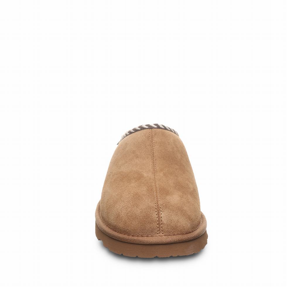 Pantuflas Bearpaw Beau Hombre Marrones | HUA1844PI