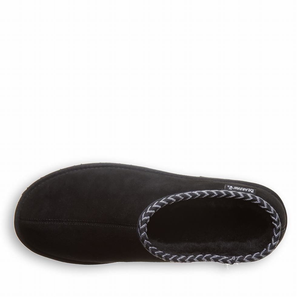 Pantuflas Bearpaw Beau Hombre Negras | TZI5699DJ