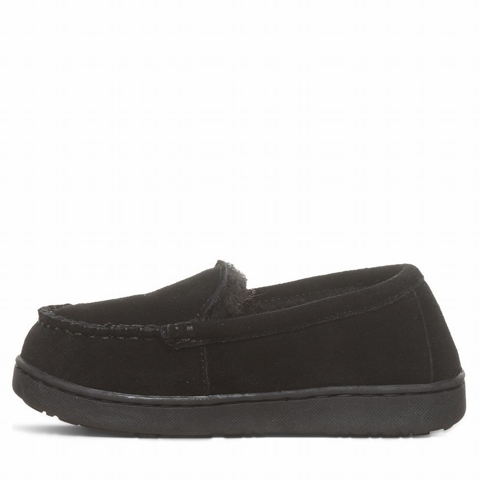 Pantuflas Bearpaw Jamie Youth Niños Negras | OPN10081GJ