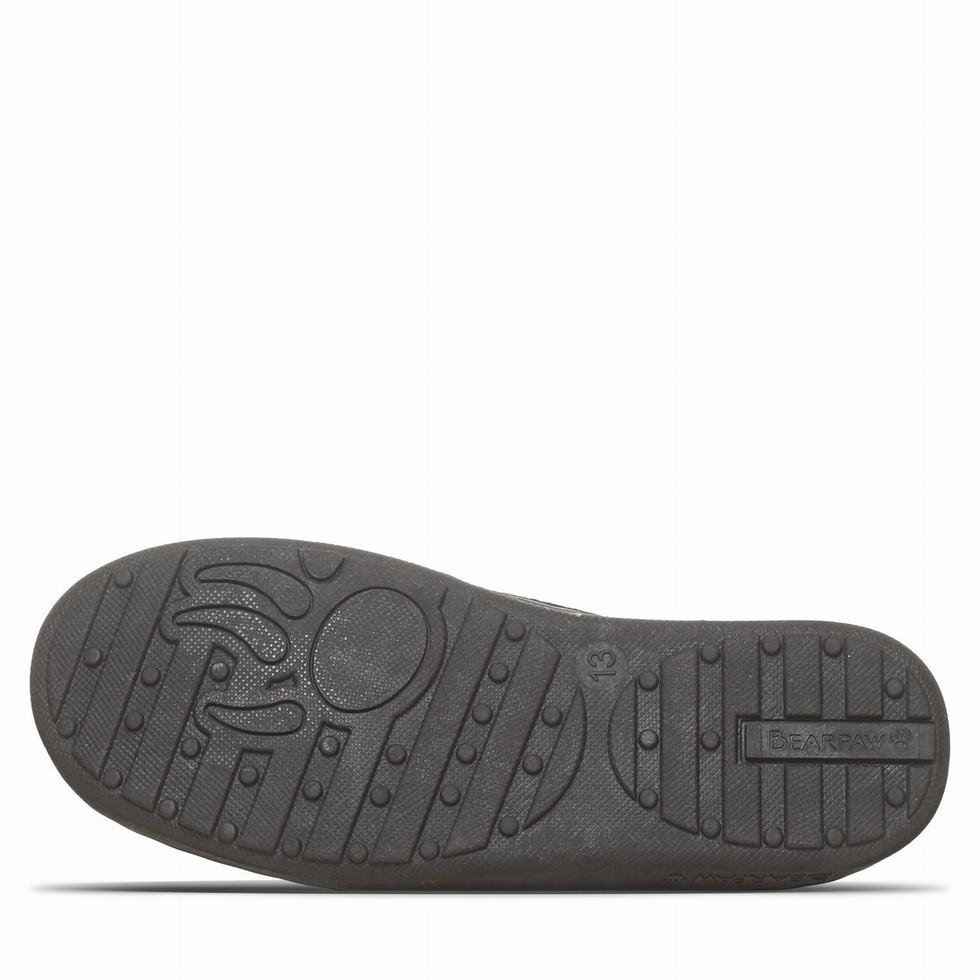 Pantuflas Bearpaw Jamie Youth Niños Negras | OPN10081GJ