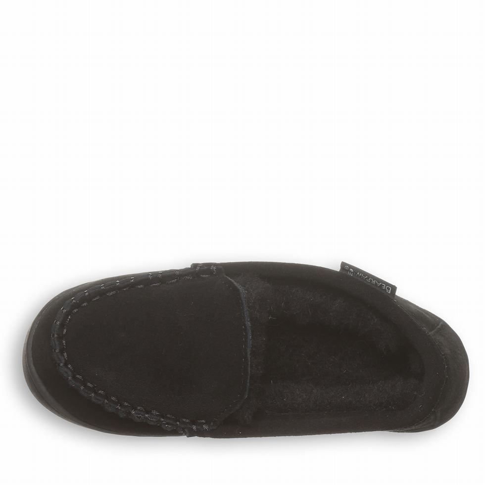 Pantuflas Bearpaw Jamie Youth Niños Negras | OPN10081GJ