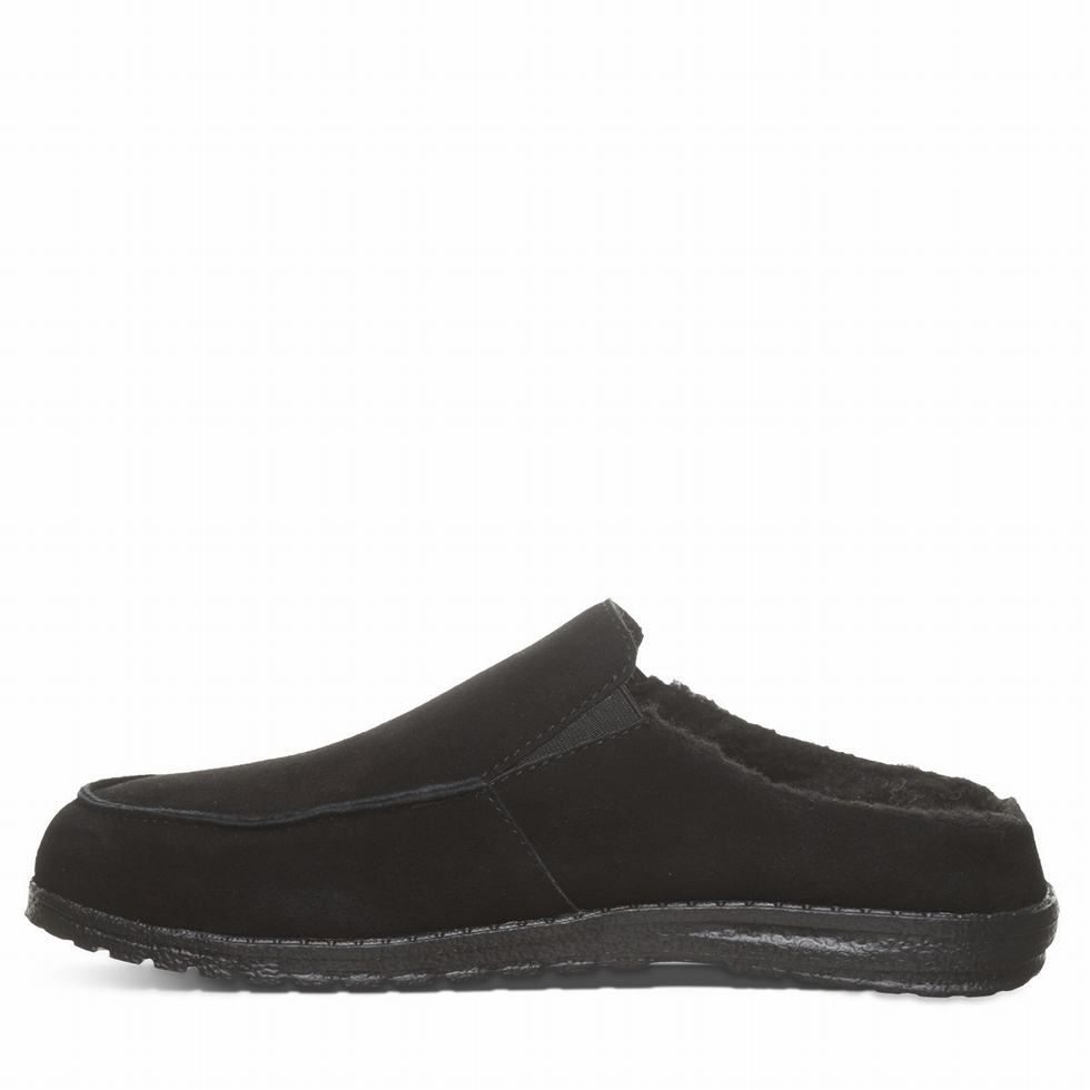 Pantuflas Bearpaw Joel Hombre Negras | MXY695RZ