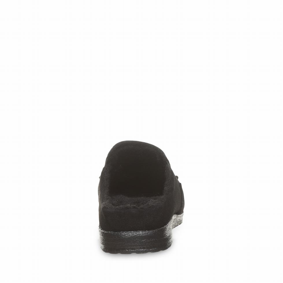 Pantuflas Bearpaw Joel Hombre Negras | MXY695RZ