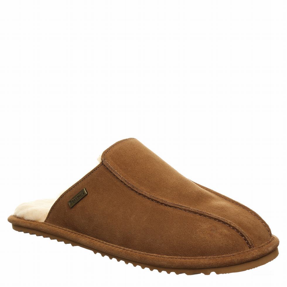 Pantuflas Bearpaw Pierre Hombre Marrones | UTM2164CY