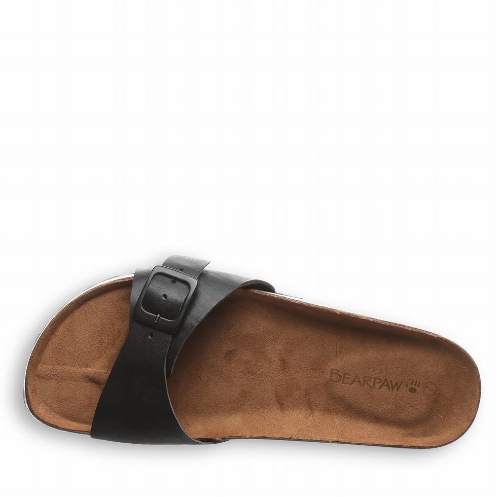 Sandalias Bearpaw Ava Mujer Negras | KJN8088RP