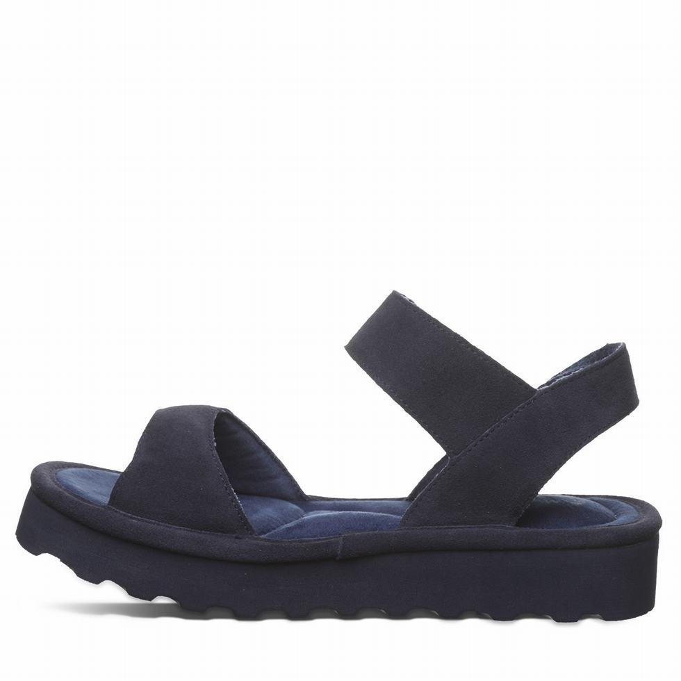 Sandalias Bearpaw Crest Mujer Azules | IKX2581GZ