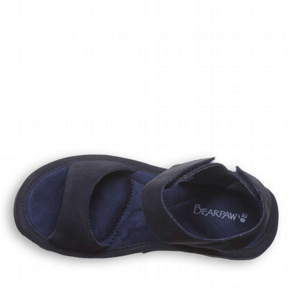 Sandalias Bearpaw Crest Mujer Azules | IKX2581GZ