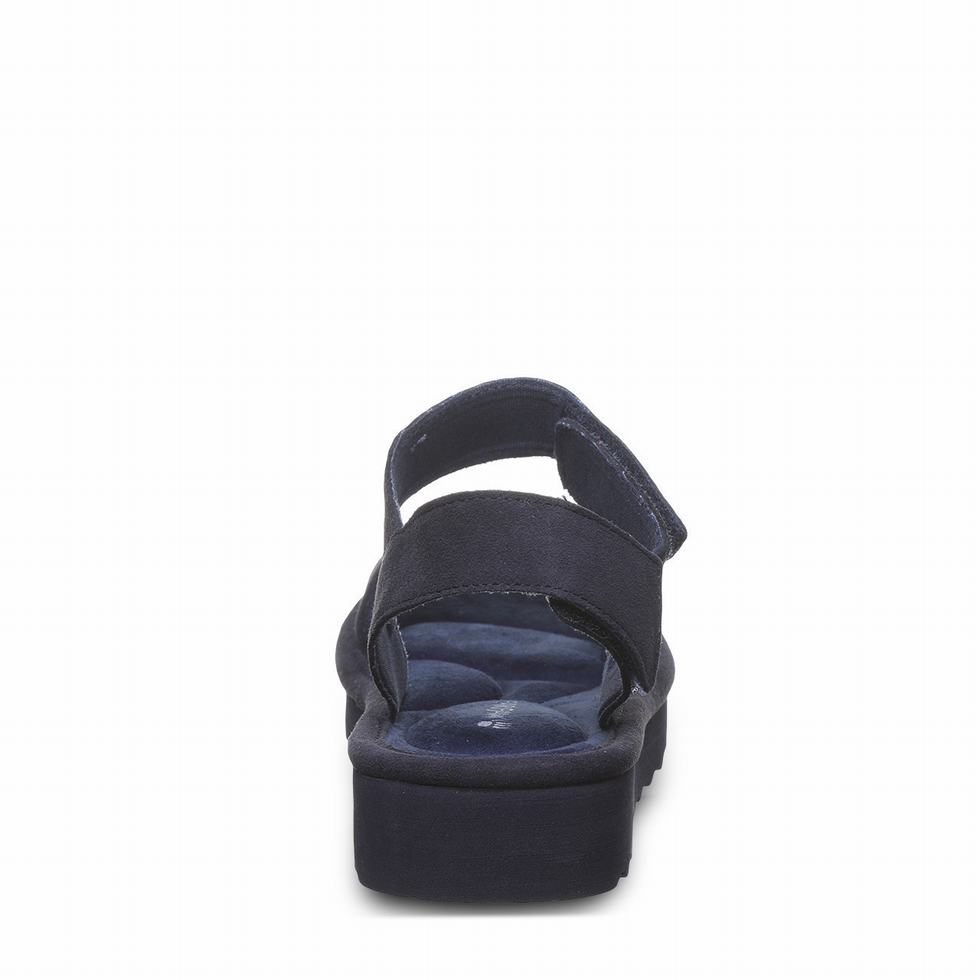 Sandalias Bearpaw Crest Mujer Azules | IKX2581GZ
