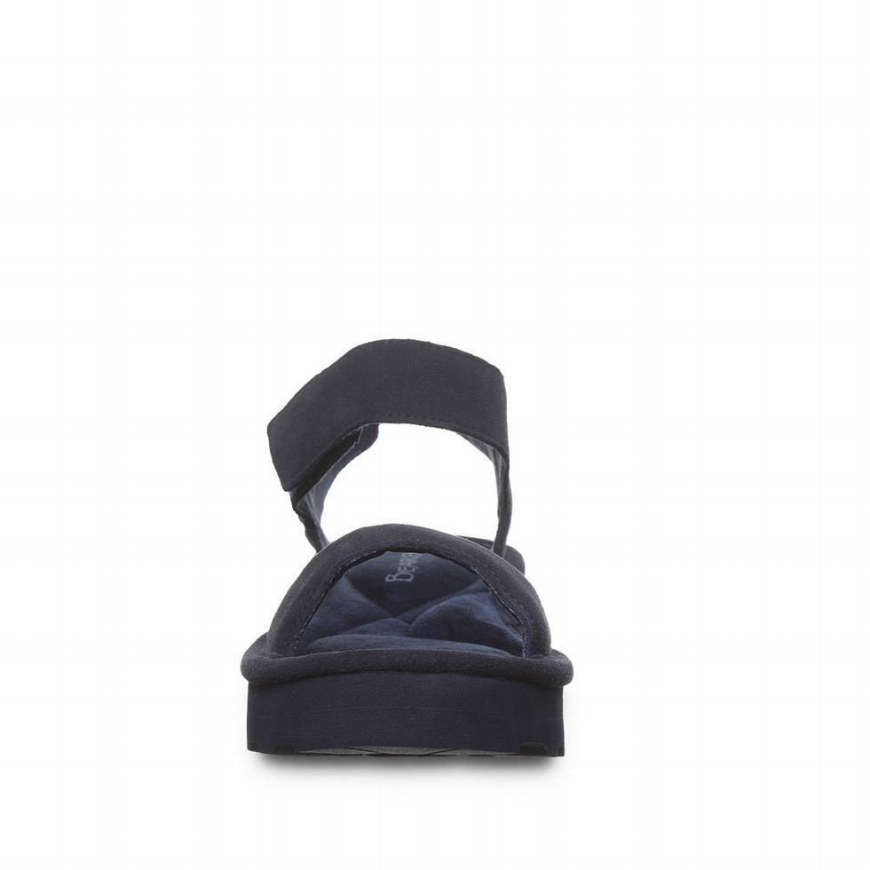Sandalias Bearpaw Crest Mujer Azules | IKX2581GZ