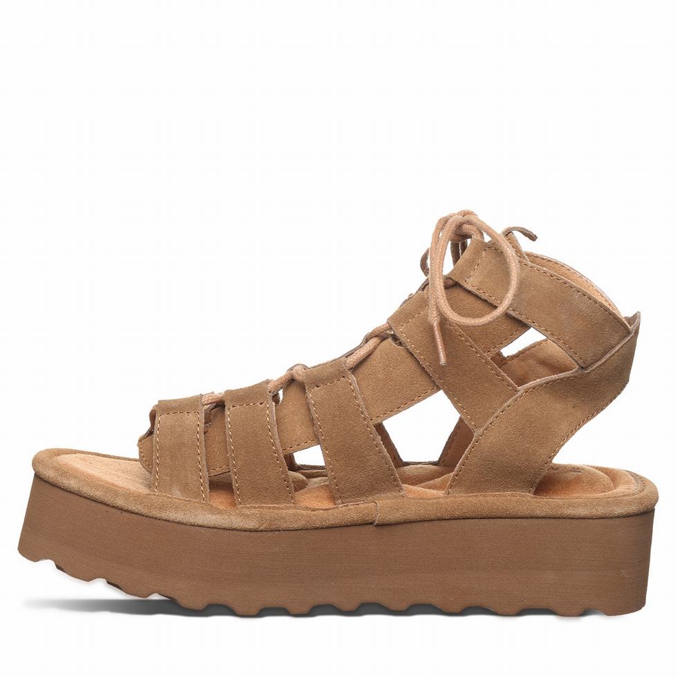 Sandalias Bearpaw Elevation Mujer Marrones | PIB1752RL