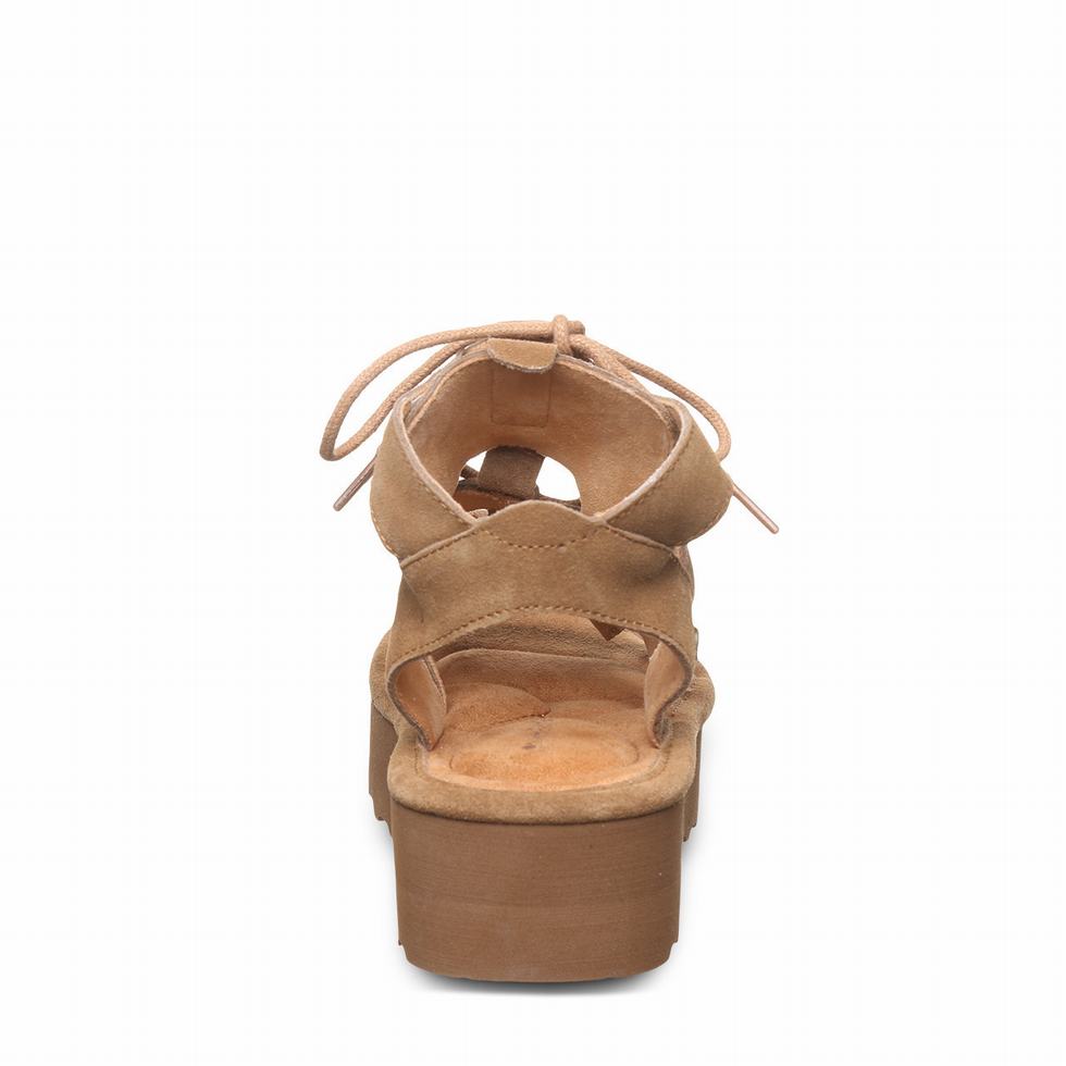 Sandalias Bearpaw Elevation Mujer Marrones | PIB1752RL