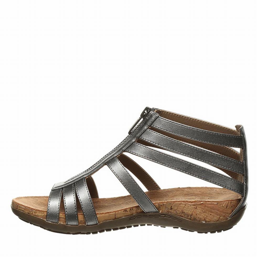Sandalias Bearpaw Layla Wide Mujer Gris | RAK3312TU
