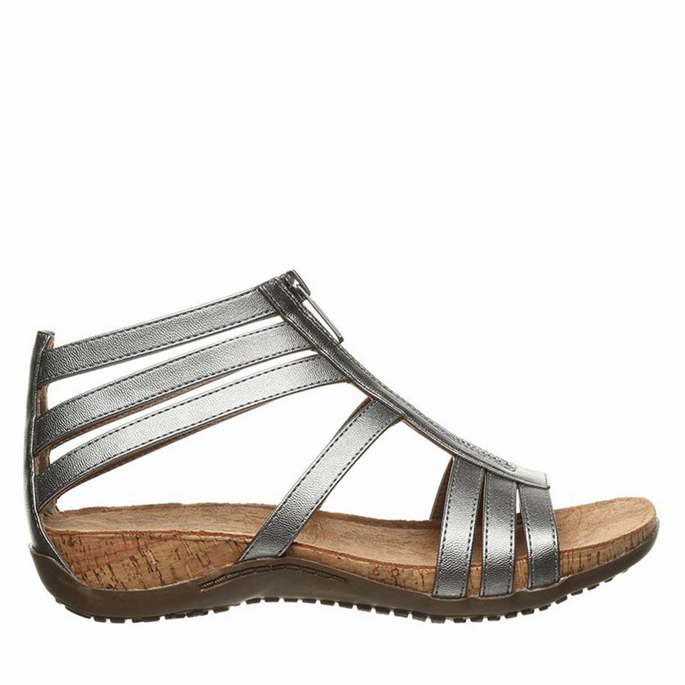 Sandalias Bearpaw Layla Wide Mujer Gris | RAK3312TU