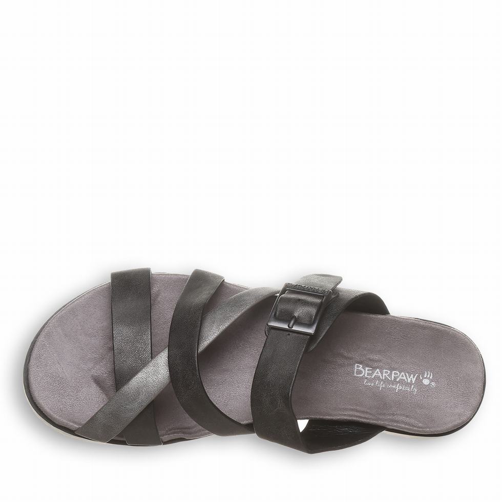 Sandalias Bearpaw Rhodes Mujer Negras | IFK7576RW