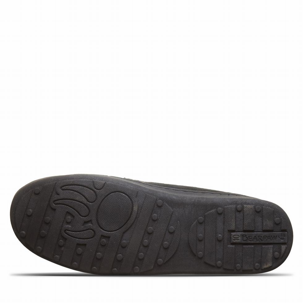 loafers Bearpaw Brian Hombre Negras | YUO6069LA