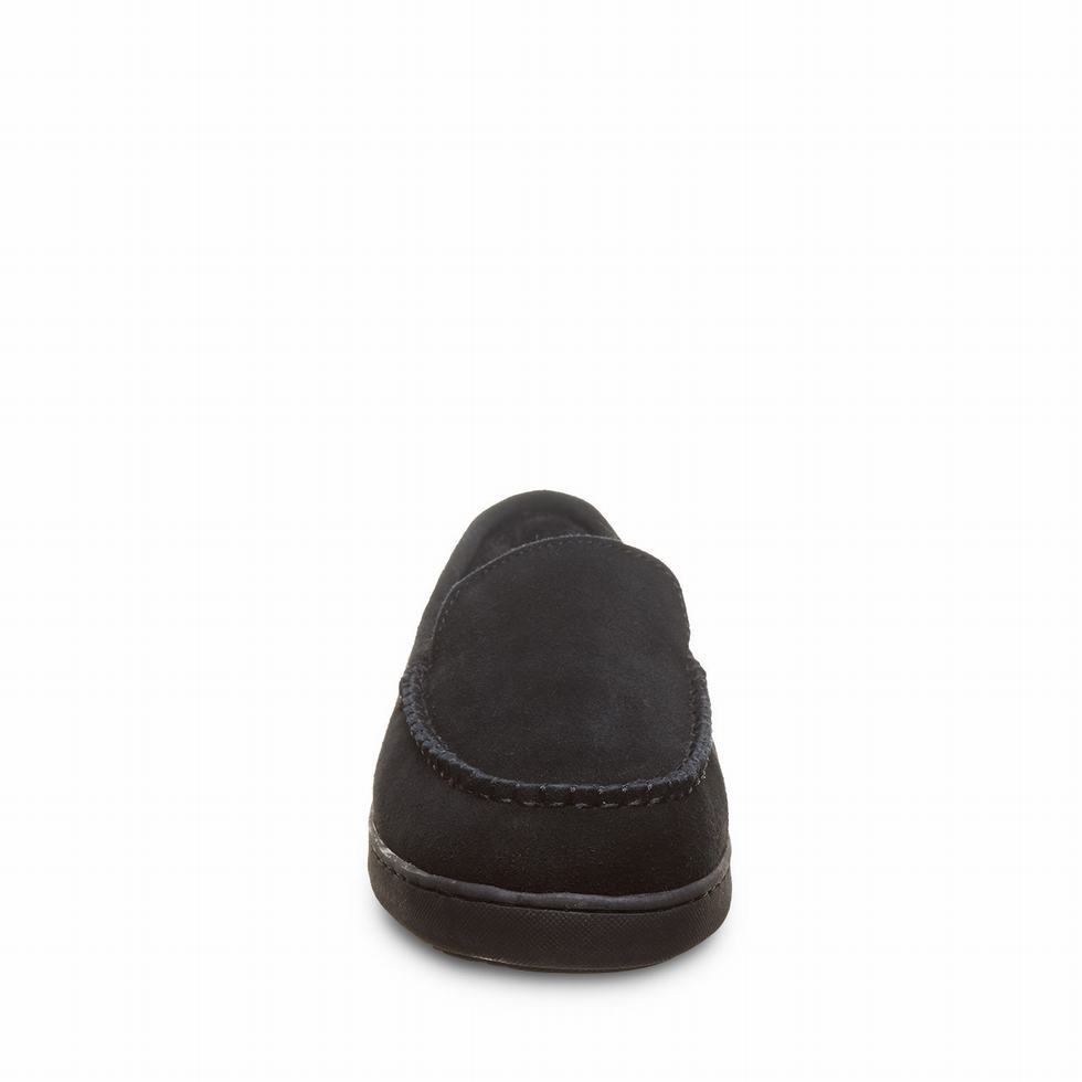 loafers Bearpaw Brian Hombre Negras | YUO6069LA