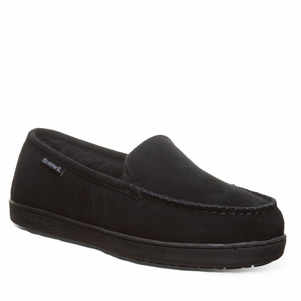 loafers Bearpaw Brian Hombre Negras | YUO6069LA